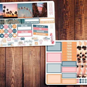 Cali Vibes Photo Mini Happy Planner Kit, autocollants Spring Planner, autocollants Happy Planner, autocollants, California Kit Planner autocollants SP311