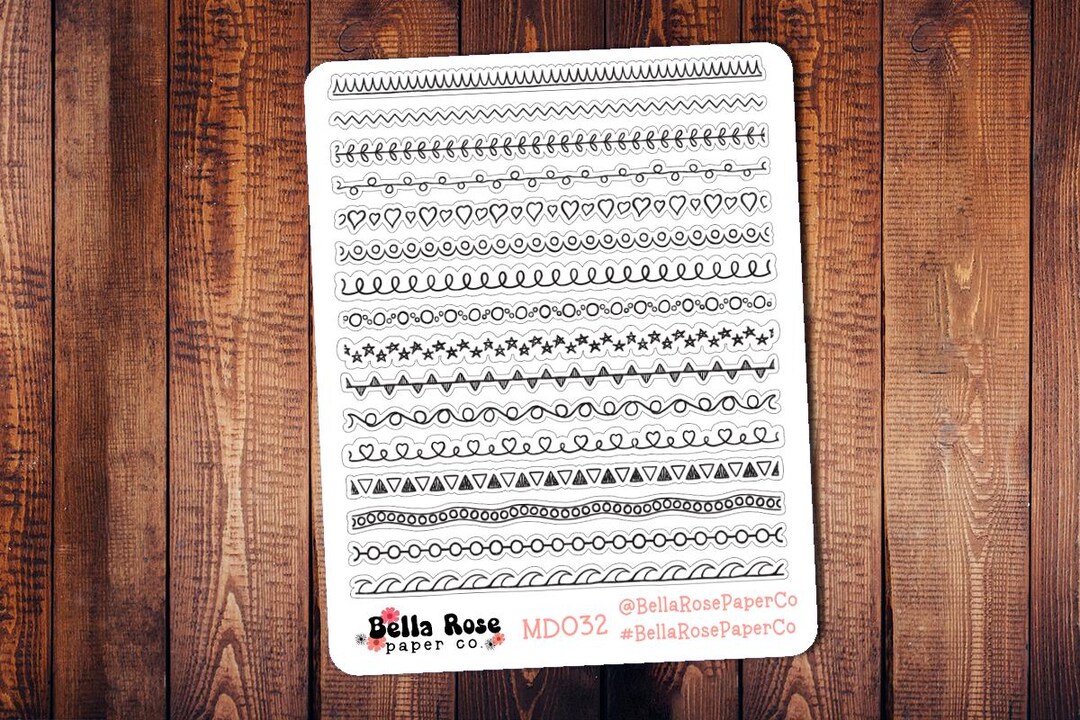 Sticker Deviders Journaling Dividers Deco Planner Stickers, Divider Stickers, Mini Deco ...