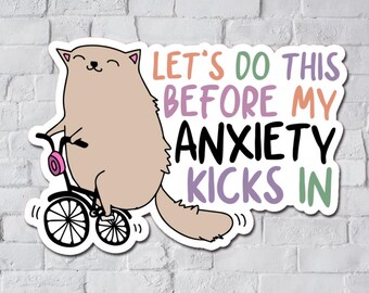 Do This Before My Anxiety Matte Diecut Sticker, Journaling Stickers, Planner Stickers, Planner Deco Diecut Sticker, Junk Journal Sticker