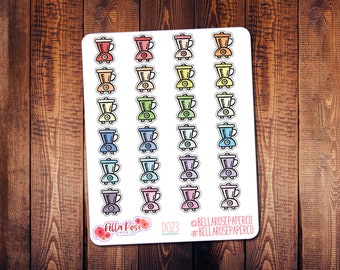 Blender Doodle Icon Planner Stickers, Baking Stickers, Doodle Icon Stickers, for use in Erin Condren Planner, Cooking Stickers D023