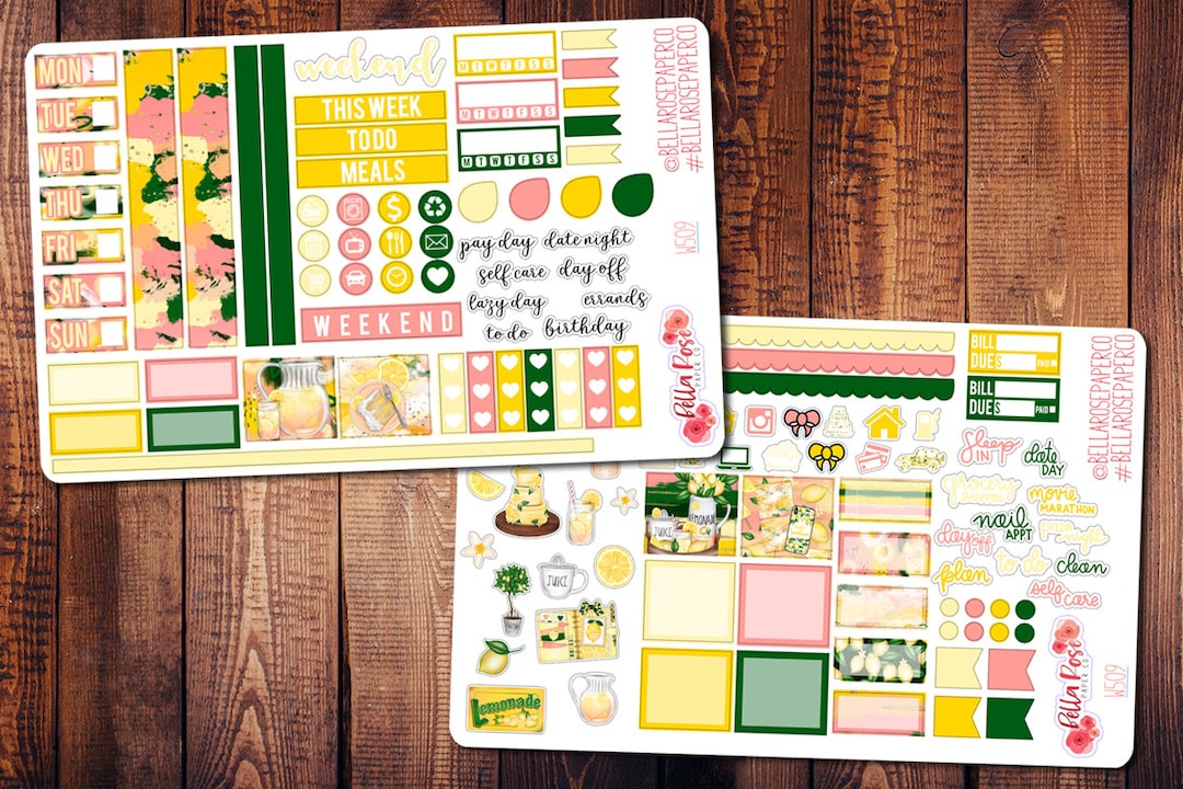 Squeeze the Day Hobonichi Weeks Planner Sticker Kit for Use in ...