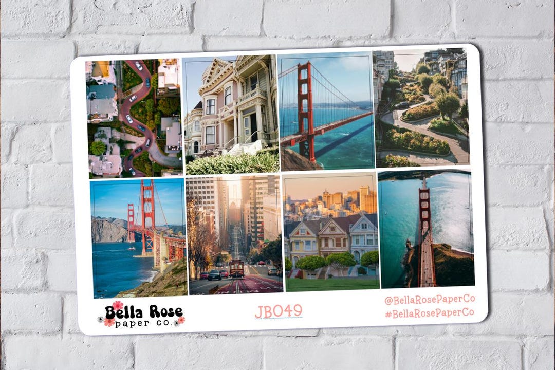 San Francisco Only Full Boxes, for Use in Erin Condren Life Planners or ...