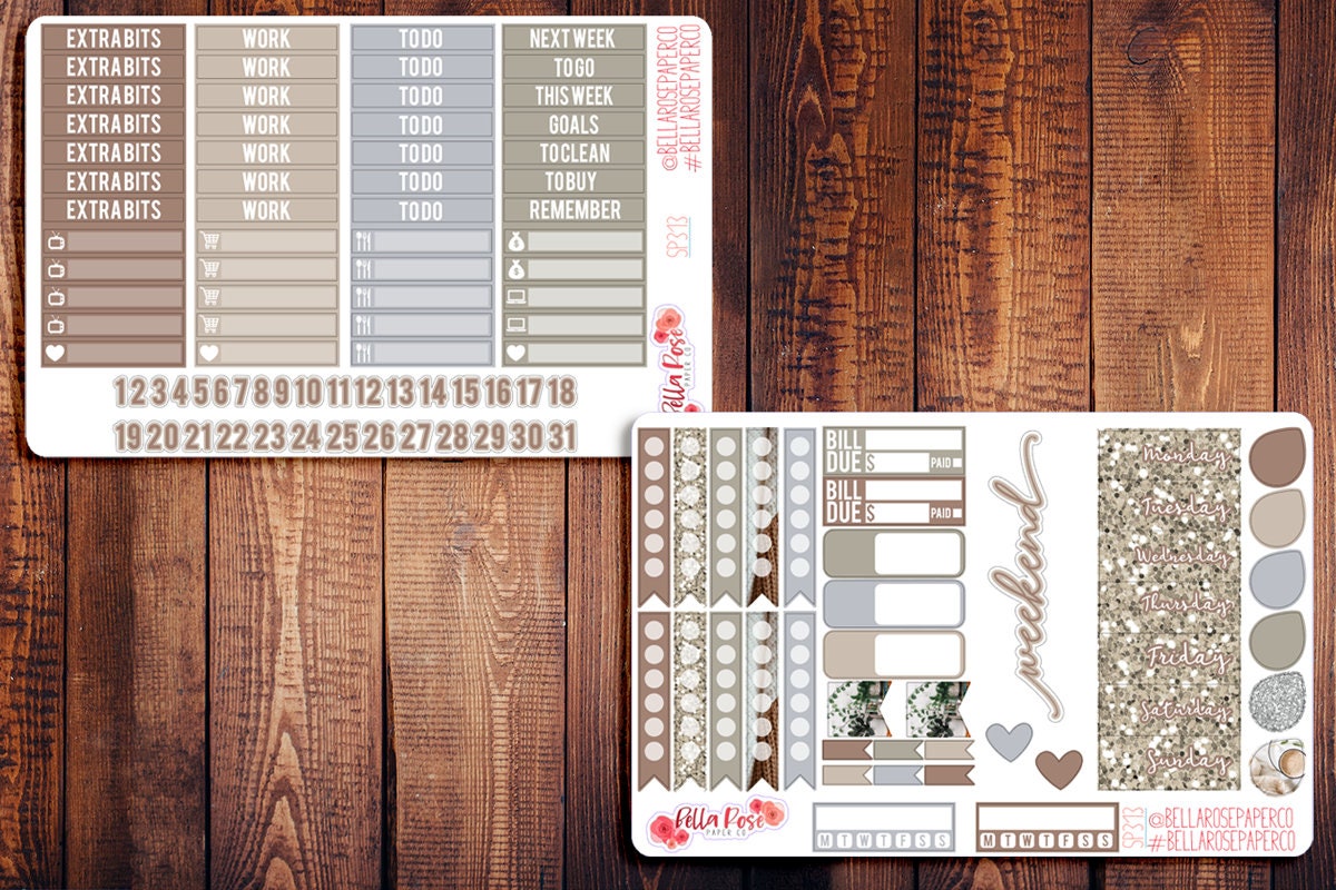 Stay Home Photo Planner Sticker Kit, for Use in Erin Condren Life ...