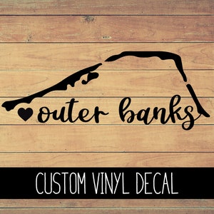 Outer Banks Vinyl Decal, Yeti Decal, Summer Decal, Vinyl Car Decal, Laptop Decal, Window Decal, Decal, Custom Decal Gift Under 10, OBX