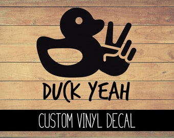 Duck Yeah 4x4 Vinyl Decal, Yeti Decal, Offroad Decal, Car Decal, Laptop Decal, Window Decal, Custom Decal, Gift Under 10, Ducked #duckduck