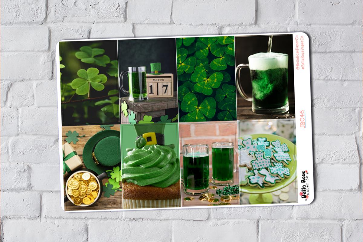 St. Patrick's Day Only Full Boxes, for Use in Erin Condren Life ...