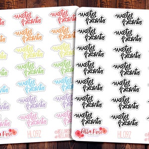 Water Plants Lettering Planner Stickers, Script Stickers, Gifts for Her, BUJO Stickers, Happy Planner, Plant Sticker, Water Sticker HL092