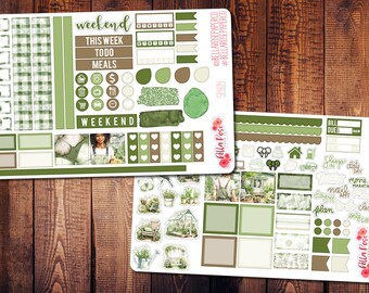 Gardening Hobonichi Weeks Planner Sticker Kit for use in Hobonichi, Garden Planner Sticker, Hobonichi Kit, Plant Planner Stickers SP604