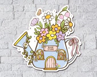 Book Store Matte Diecut Sticker, Journaling Stickers, Bookish Planner Stickers, Deco Diecut Sticker, Reading Journal Sticker