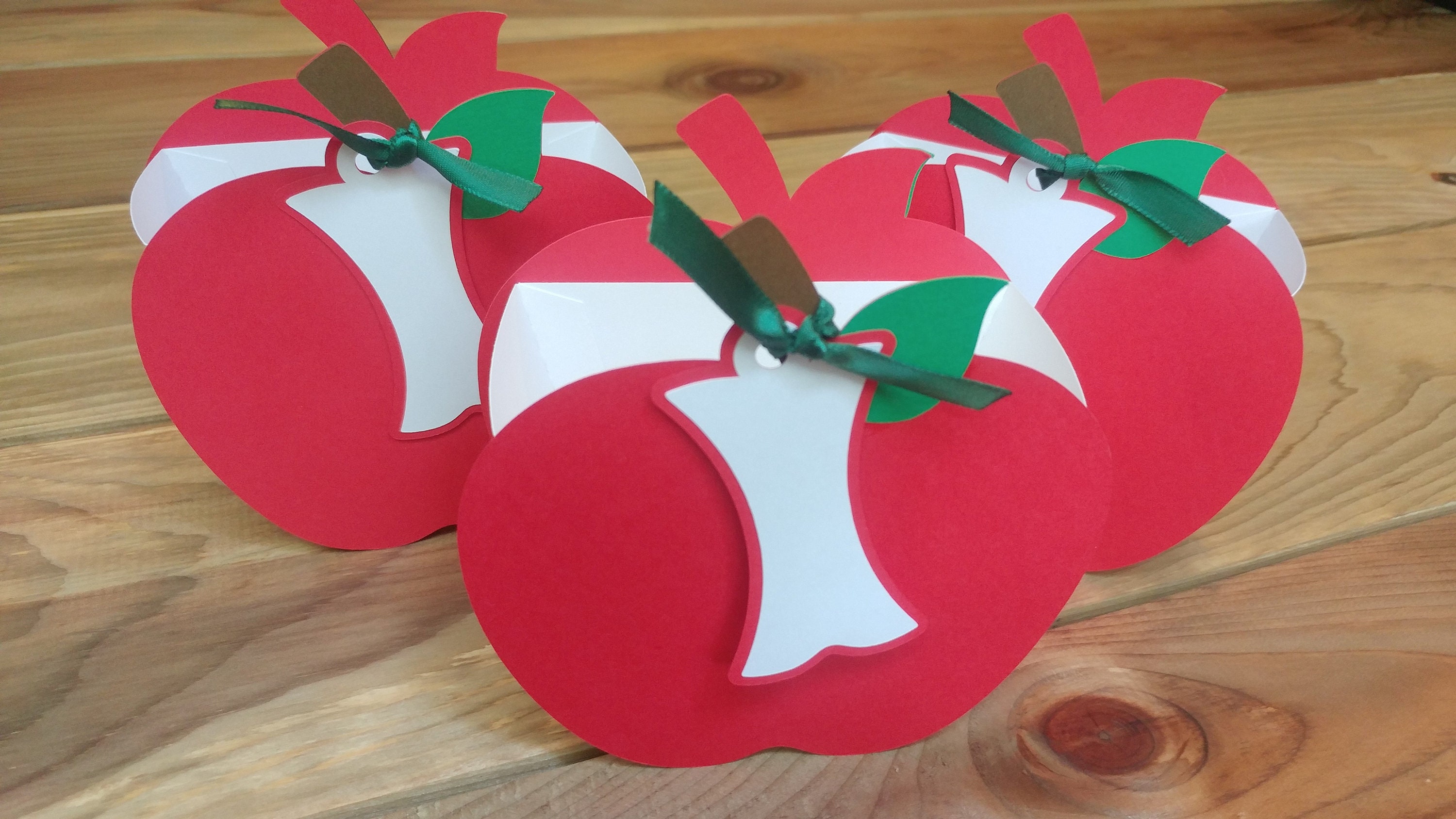 Enchanted Forest Apple Favor Boxes Once Upon A Time Party Etsy