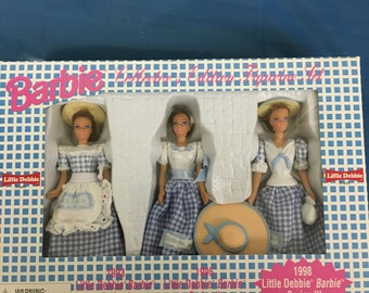 Vintage Little Debbie Collectible Barbie Figurines