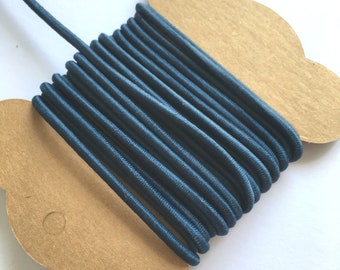 Stringa elastica bianca da 10 metri con cordino elastico rotondo per orecchio corda fatta a mano per artigianato fai da te cucito 3 mm