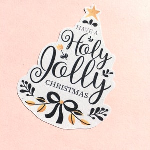 large christmas sticker sheet etsy