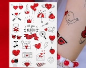 希少 Tattoo Time 『Love & Death Tattoos』写真集 Love Temporary Tattoos. All You Need is Love St Valentine's and