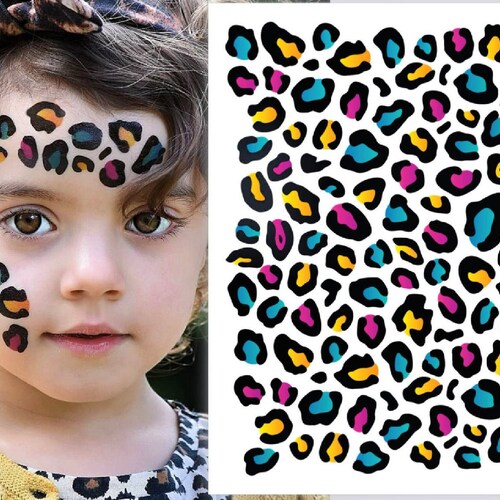 Leopard Print Temporary Tattoo Transfer. Rainbow Cheetah - Etsy Leopard Print Temporary Tattoo Transfer. Rainbow Cheetah - Etsy