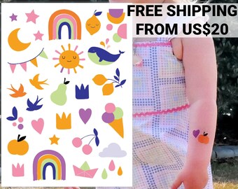 Kids Jewelry Temporary Tattoos Par Duckystreet Sur Etsy