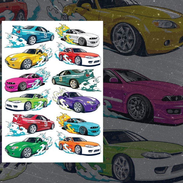 Cars Birthday Temporary Tattoo Etsy