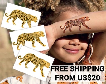 Lively Leopard Instant Facepaint Transfer Tattoo 2 Copies Etsy In 2021 Face Painting Leopard Face Paint Leopard Makeup [ 814 x 570 Pixel ]