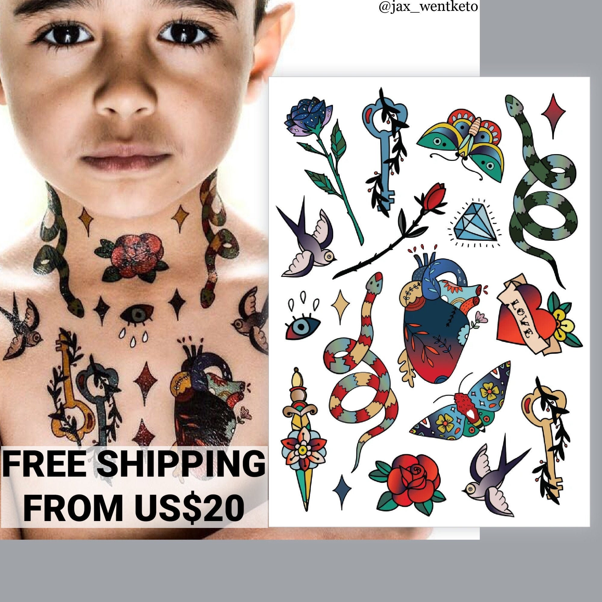 Body Art DIY Temporary Tattoos Kids Tattoo Stickers Fake Tattoos Waterproof eBay #33 Body Art DIY Temporary Tattoos Kids Tattoo Stickers Fake Tattoos Waterproof eBay