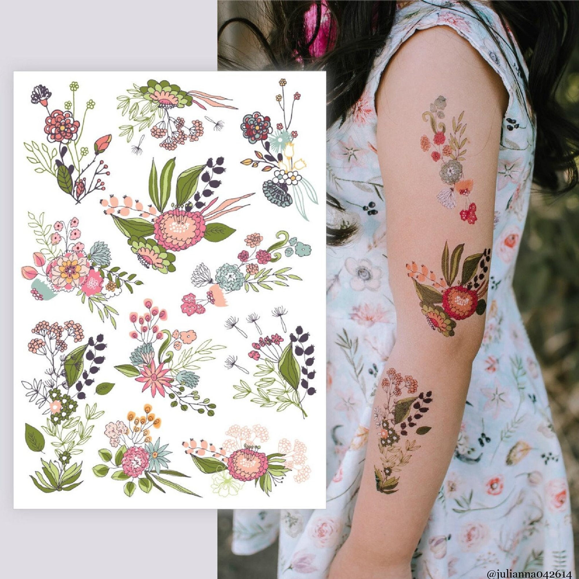 victorian-flower-tattoos