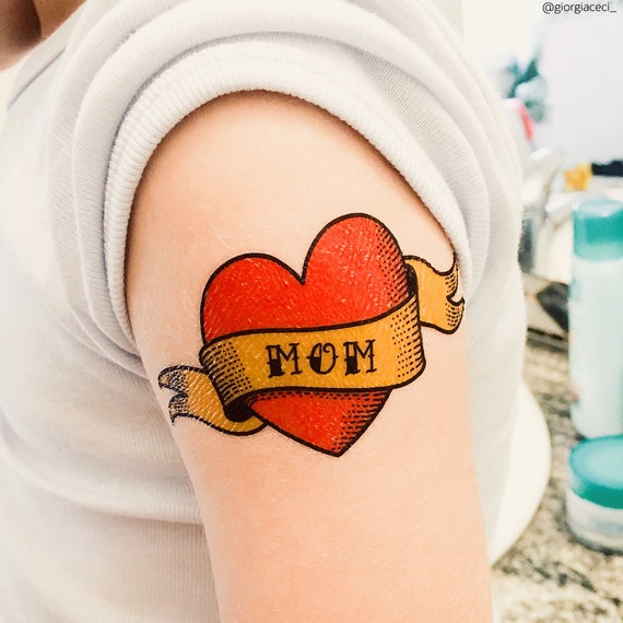 Download I Love Mom Heart Tattoo HQ PNG Image  FreePNGImg
