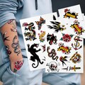 Traditional Temporary Tattoos. American Old School Vintage and Classic Sailor Fake Tattoos for kids and adults. product logo