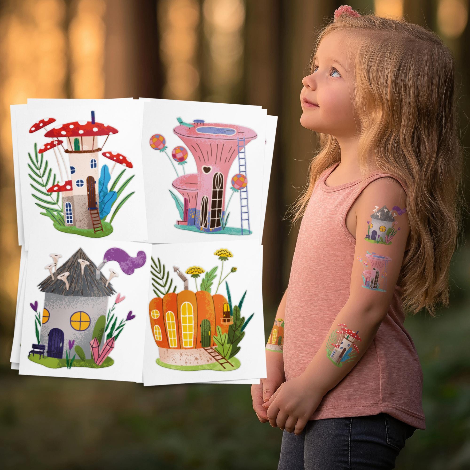30 Fogli Halloween Tatuaggi Temporanei Bambini,tattoo halloween bambini, Halloween finti tatuaggi temporanei per bambini,per Bambini Festa Compleanno Halloween Cosplay Decorazioni