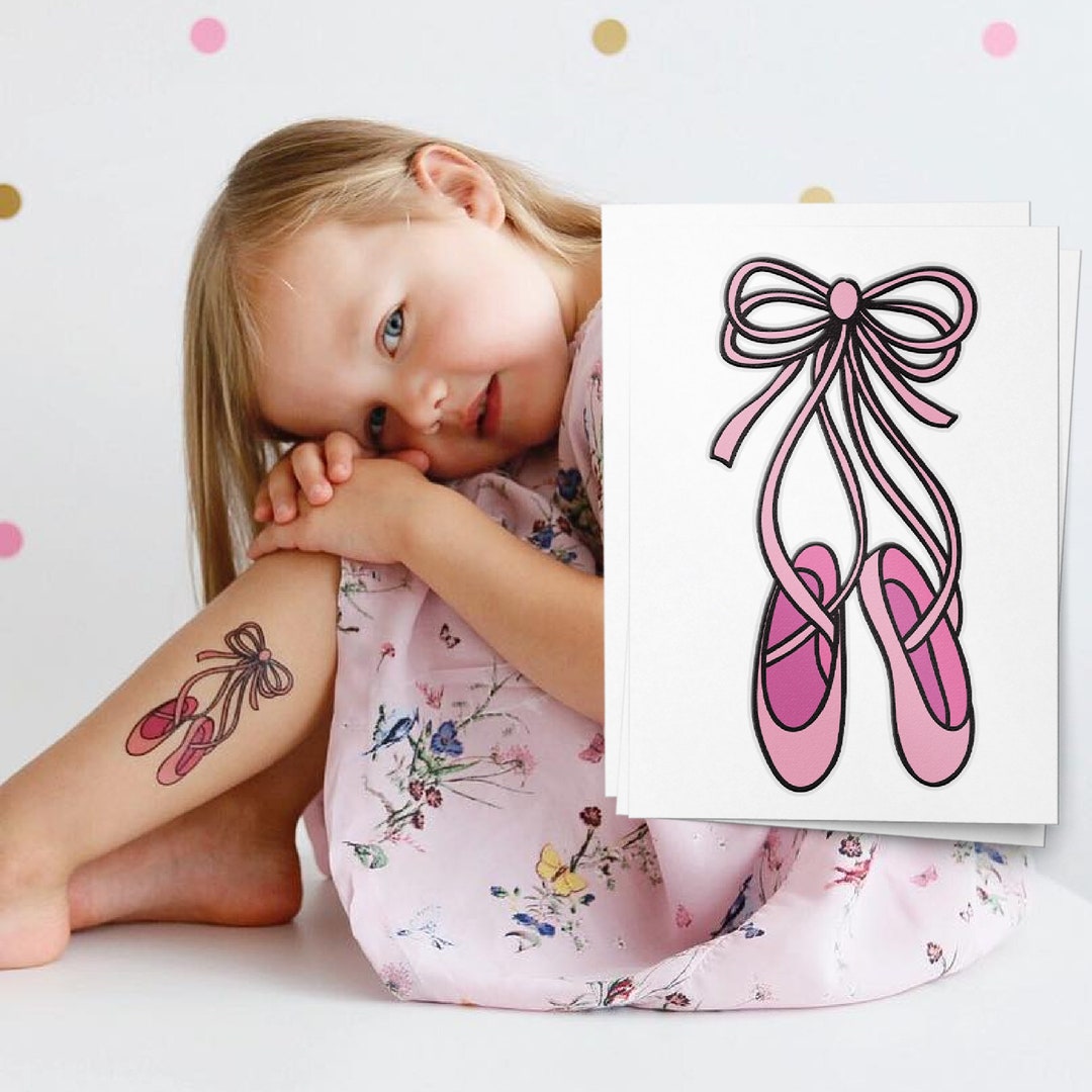 Ballerina Party Temporary Tattoos Gifts for the Dancer, Ballet Birthday Favors. - Etsy