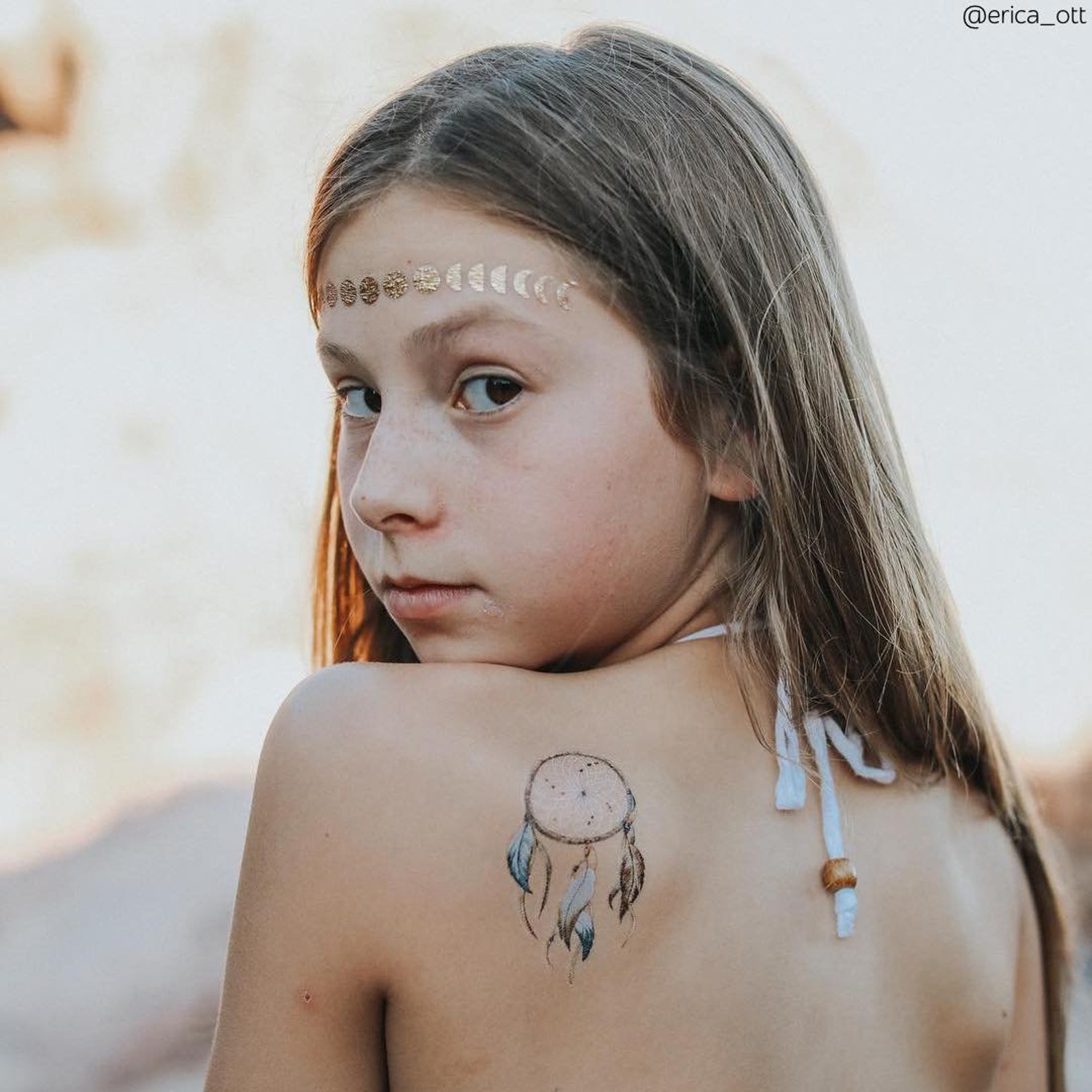 Dream catcher temporary tattoos. Set of 3 boho dream catcher Etsy