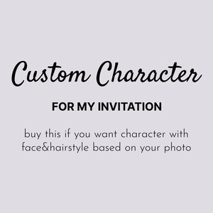 Custom Character für Ihre Einladung (Zusatzleistung), Ihr Kind als Comicfigur