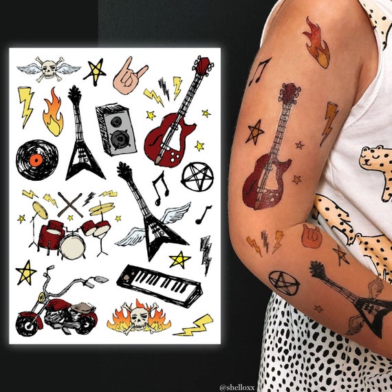 Rock and Roll – Tattoo Themed Vinyl Decals for Your Kitchenaid