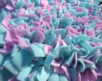 Pastel Pink & Mint Washable Snuffle Mat/ Pet Nose Work Foraging Pick Your Size