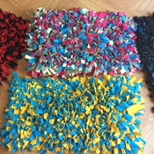 Purple/Aqua/Gray/Paw Polka Dot Washable Snuffle Mat/ Pet Nose Work Foraging Pick Your Size image 5