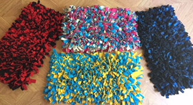 Purple/Aqua/Gray/Paw Polka Dot Washable Snuffle Mat/ Pet Nose Work Foraging Pick Your Size image 5