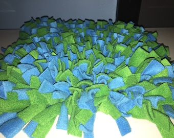 Bulk Lot 10 Green & Blue Snuffle Mat/ Pet Nose Work Foraging Pick Your Size