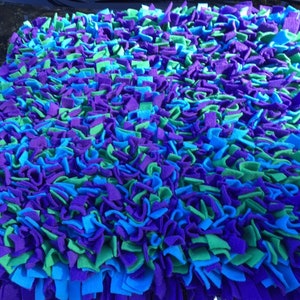 Choose Your Size Purple, Blue & Green Snuffle Mat/ Pet Nose Work Foraging image 5