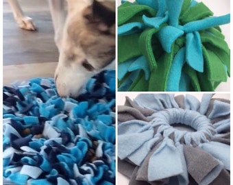 Gift Set 48”x36” Snuffle Mat, Chew Ring, Treat Ball Choose Your Colors