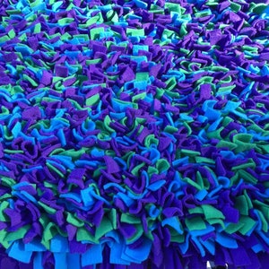 Choose Your Size Purple, Blue & Green Snuffle Mat/ Pet Nose Work Foraging image 6