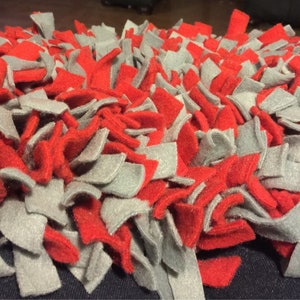 Easy To Store Roll-Up Washable Snuffle Mat Choose your Color Handmade 12x12 For Pets Feeding Fun Sniffing Mat For Stimulation Sz X-Small