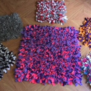 Purple/Aqua/Gray/Paw Polka Dot Washable Snuffle Mat/ Pet Nose Work Foraging Pick Your Size image 6