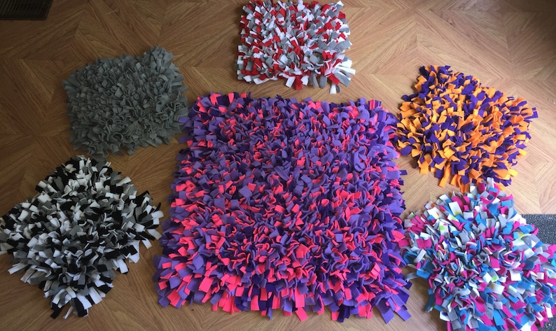 24x24 Choose Your Color Washable Snuffle Mat/Treat Hunting Mat Dog Pig Hedgehog Washable image 1