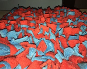 Bulk Lot 10 Blue & Red Snuffle Mat/ Pet Nose Work Foraging Pick Your Size