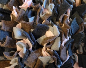 Black/Gray/Brown/Pastel Pink Washable Snuffle Mat/ Pet Nose Work Foraging Pick Your Size