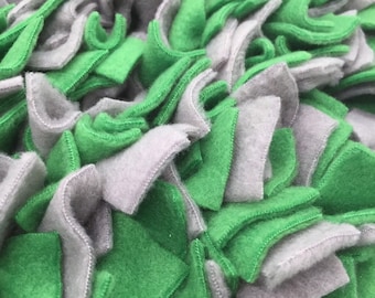 Choose Your Size Green & Gray Washable Snuffle Mat/ Pet Nose Work Foraging Pick Your Size Choose Your Size