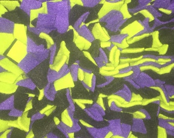 Halloween Colored Lime Green/ Purple/Black Snuffle Mat/ Pet Nose Work Foraging Pick Your Size Choose Your Size