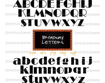 broadway stickers etsy