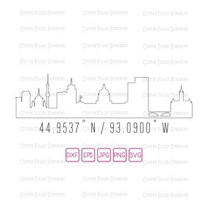 SAINT PAUL City Skyline - Digital Cut/print Vector File - St Paul MN ...