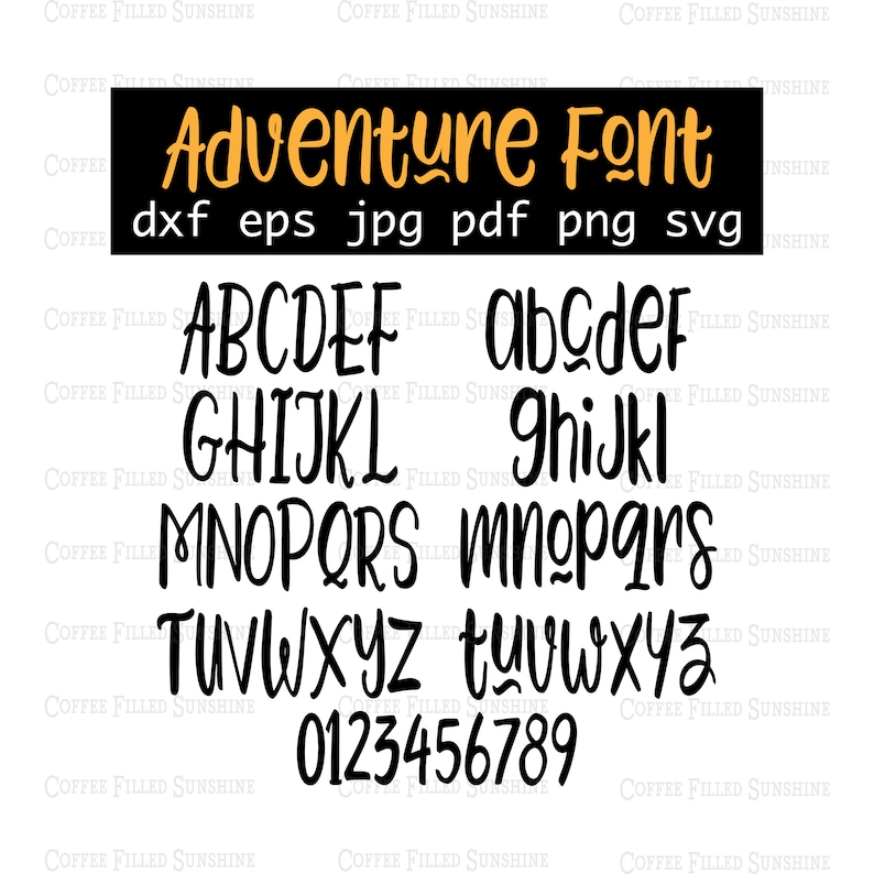 ADVENTURE FONT SVG Digital Download Cutter File - Etsy