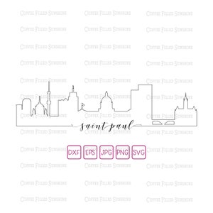 SAINT PAUL City Skyline - Digital Cut/print Vector File - St Paul MN ...