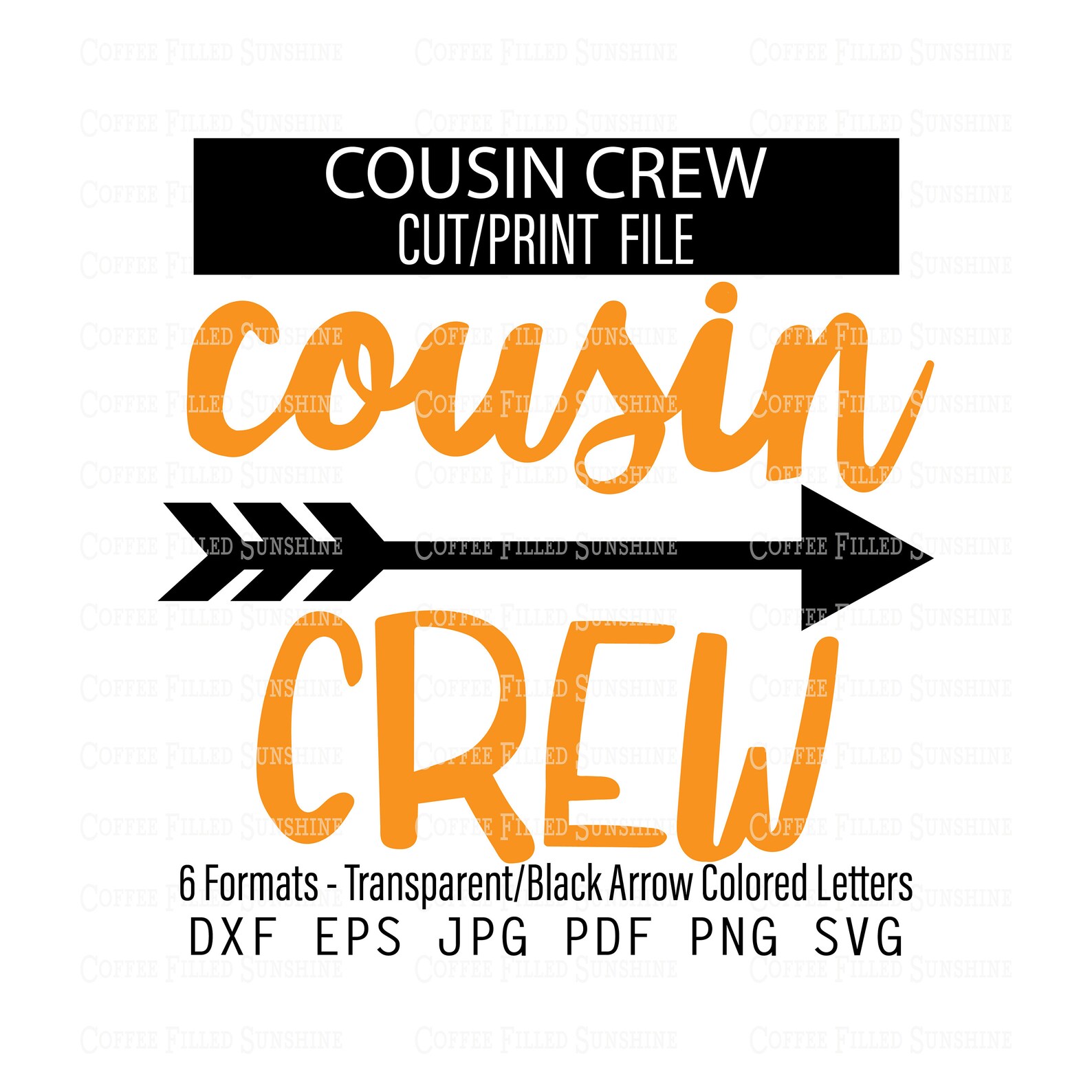 COUSIN CREW Vector Clipart Cut/print File Instant - Etsy